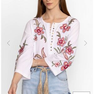 NWT Johnny Was Libbi top white XS